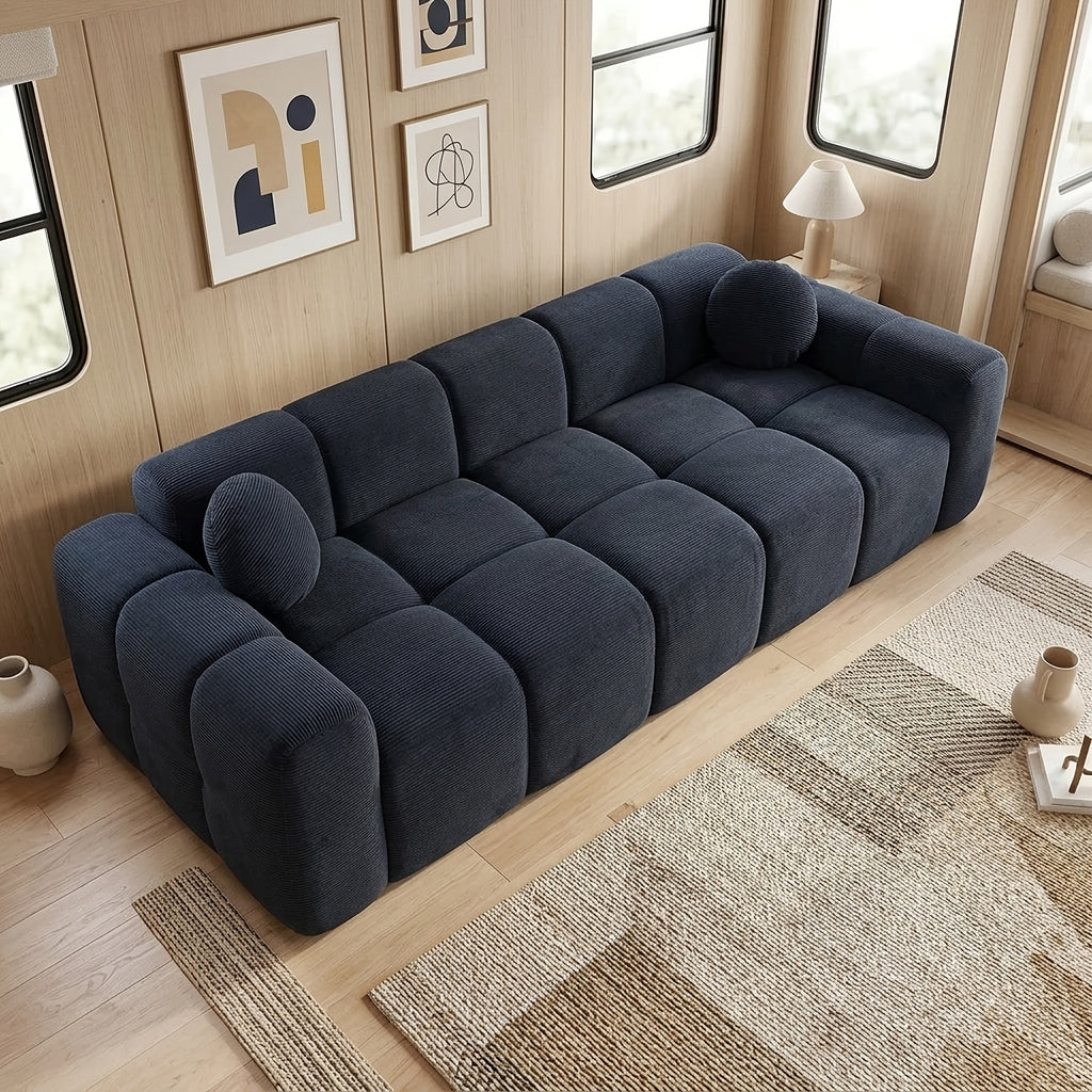 98 4 inch boneless sofa couch 2 pillows extra deep seats - Temu