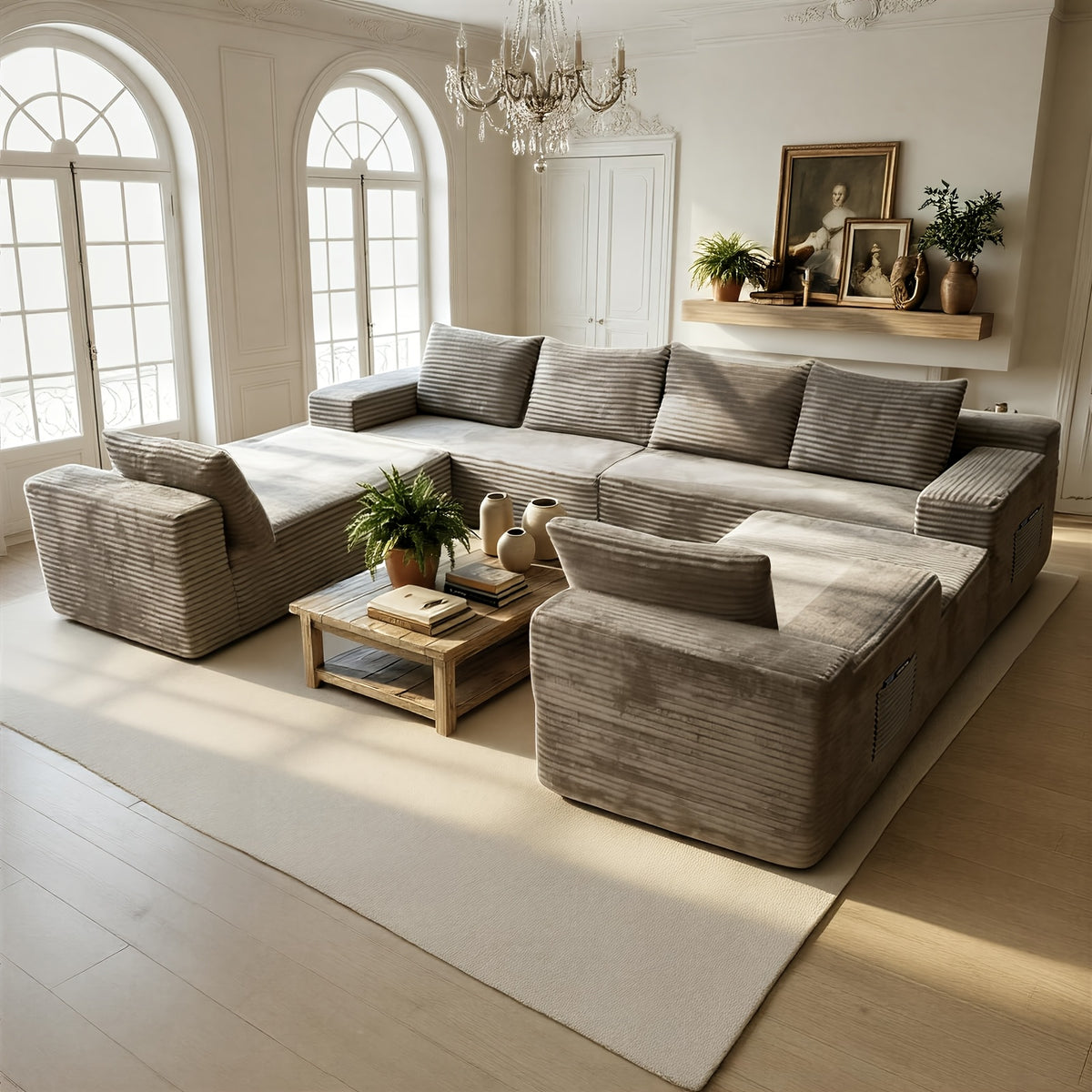 121 2 u shaped sectional couches living   seater - Temu