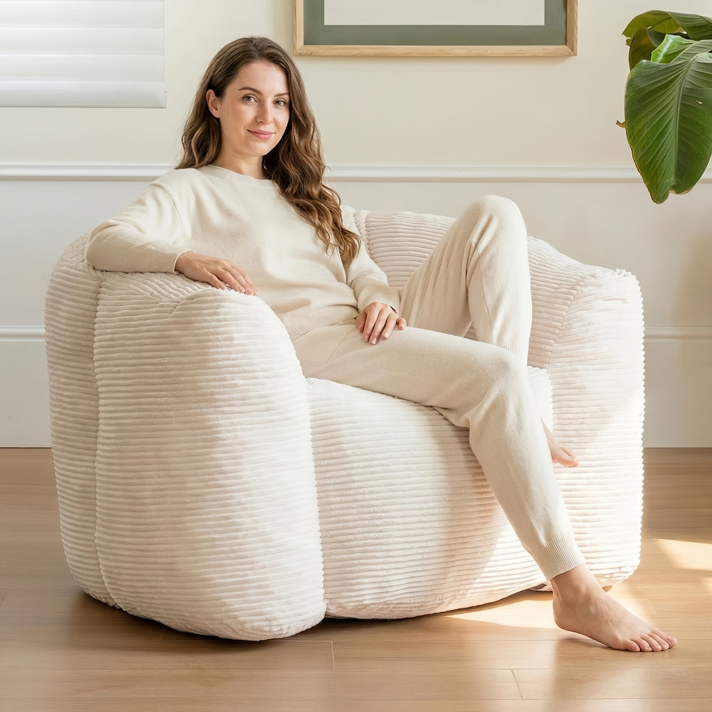 foam bean bag chair suitable living room bedroom dorm - Temu