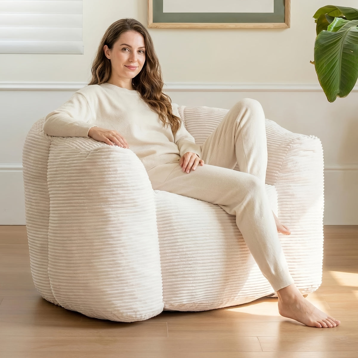 foam bean bag chair suitable living room bedroom dorm - Temu