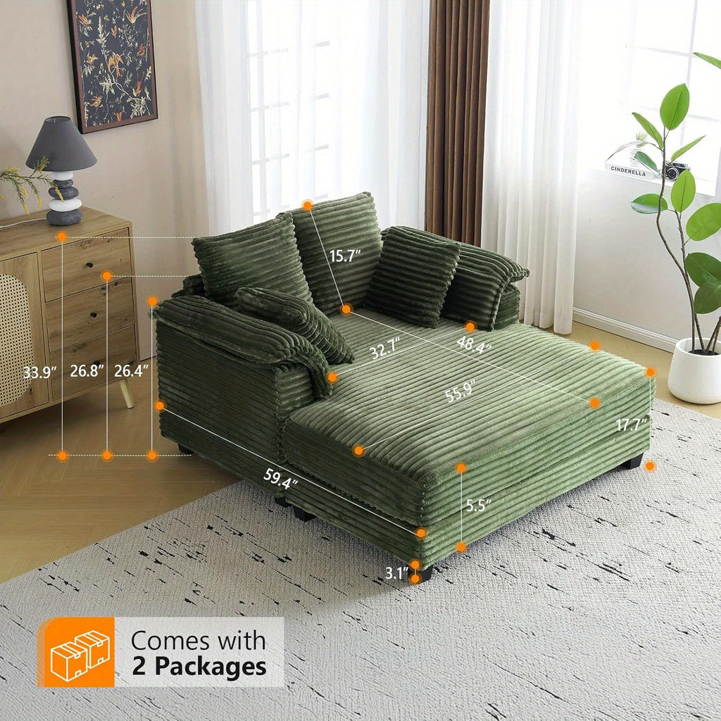 56 oversized corduroy sofa bed recliner sleeper - Temu