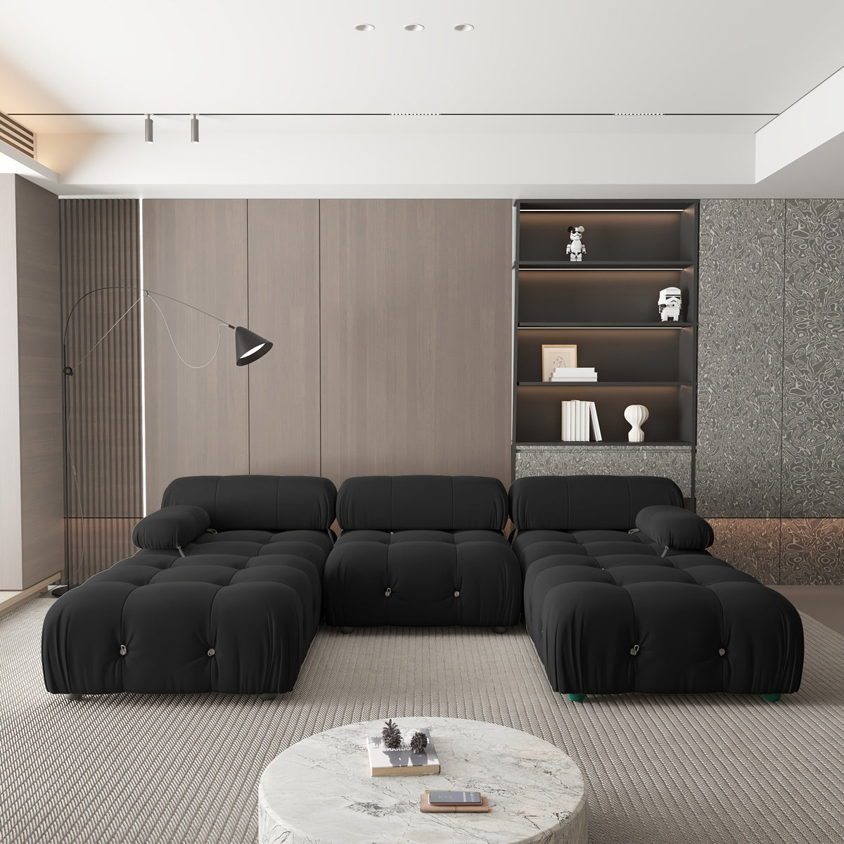 modular sectional sofa 105 55 inch convertible u shaped - Temu