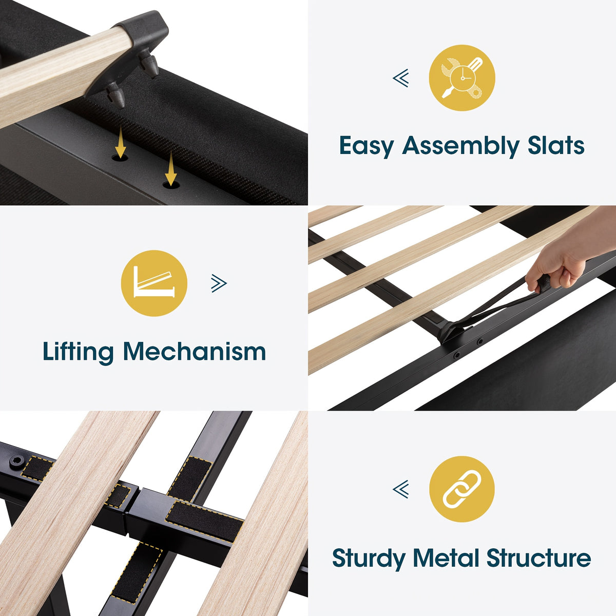 lift storage bed frame velvet vertical channel - Temu