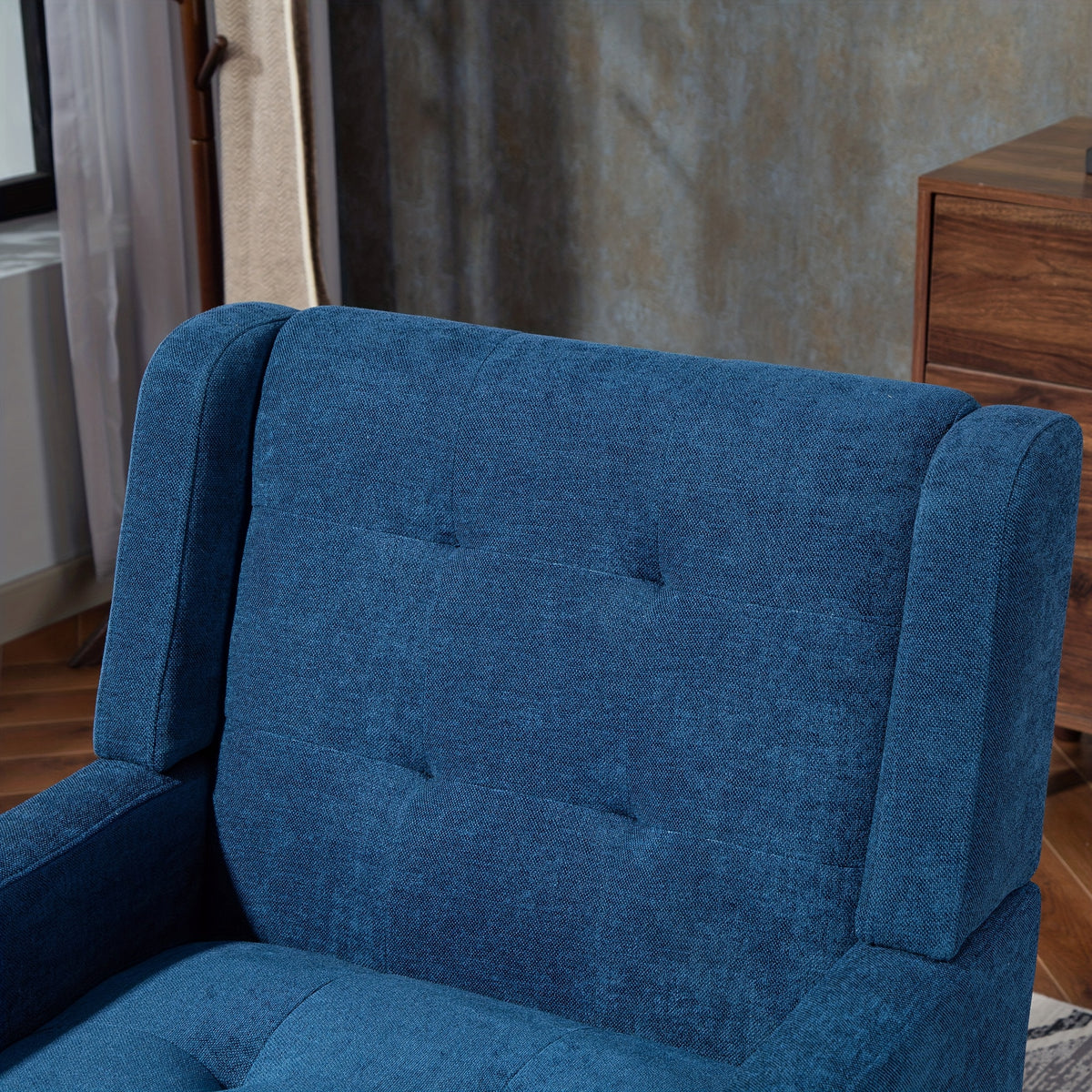 century modern tufted accent chair ergonomic back chair - Temu