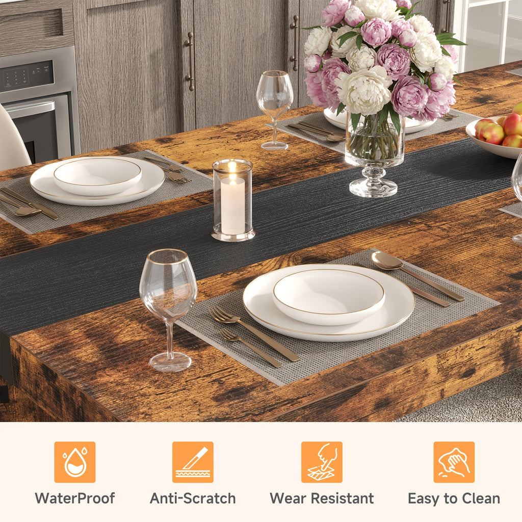 a   industrial dining table designed 6 8 individuals - Temu
