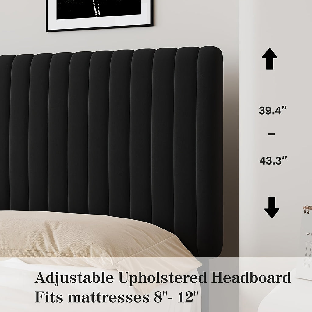 twin full queen king size bed frame velvet upholstered - Temu