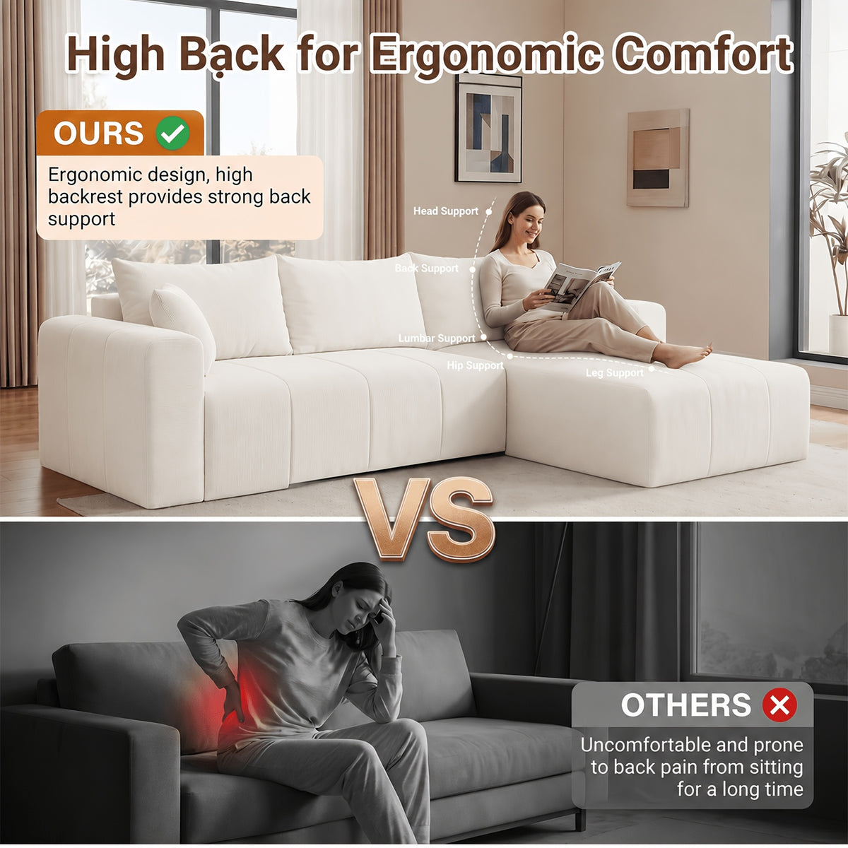 modular sectional sofa l shaped cloud couch boneless couch - Temu