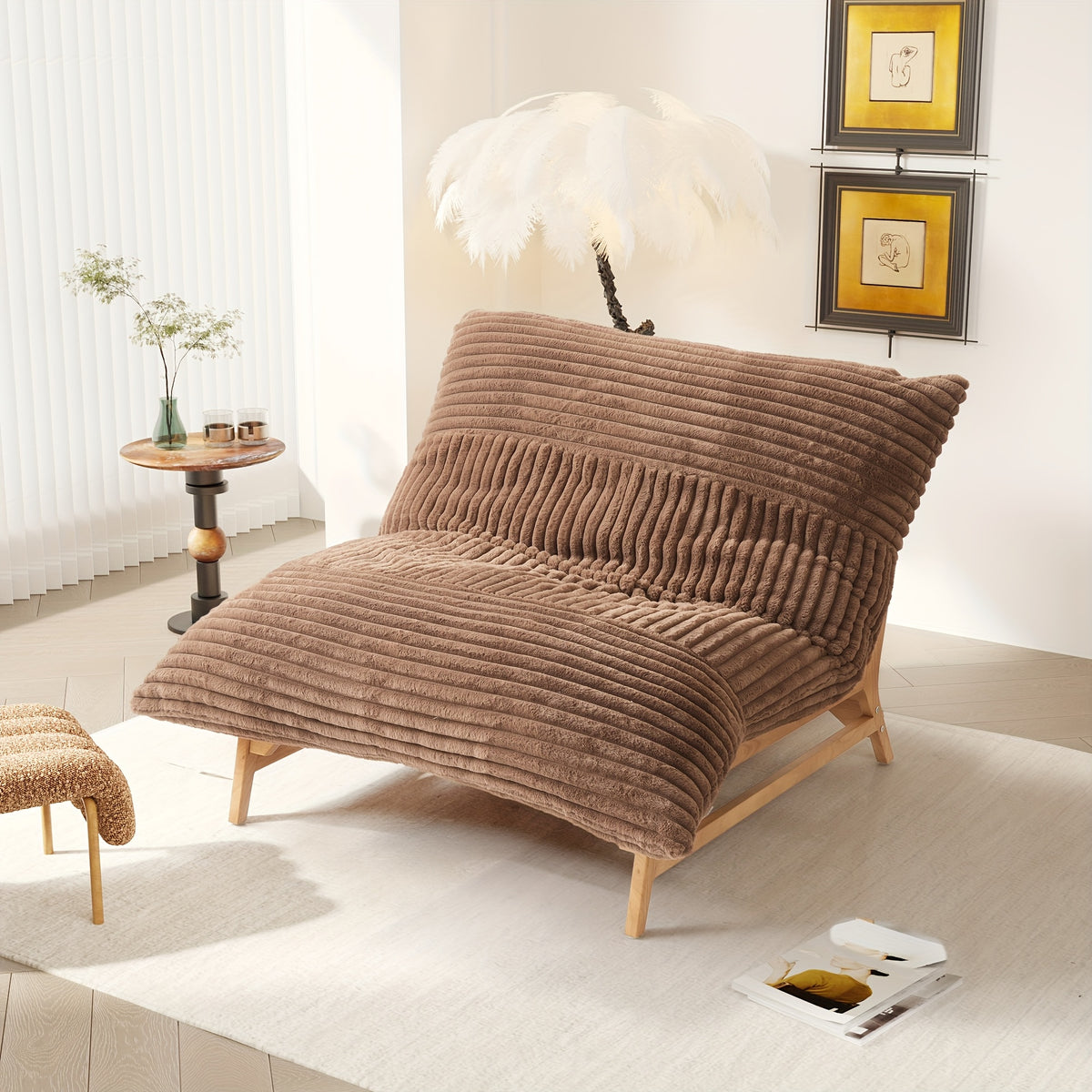 oversized chaise lounge chair 47 24 sofa chair accent chair - Temu