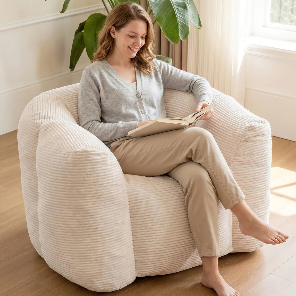 foam bean bag chair suitable living room bedroom dorm - Temu