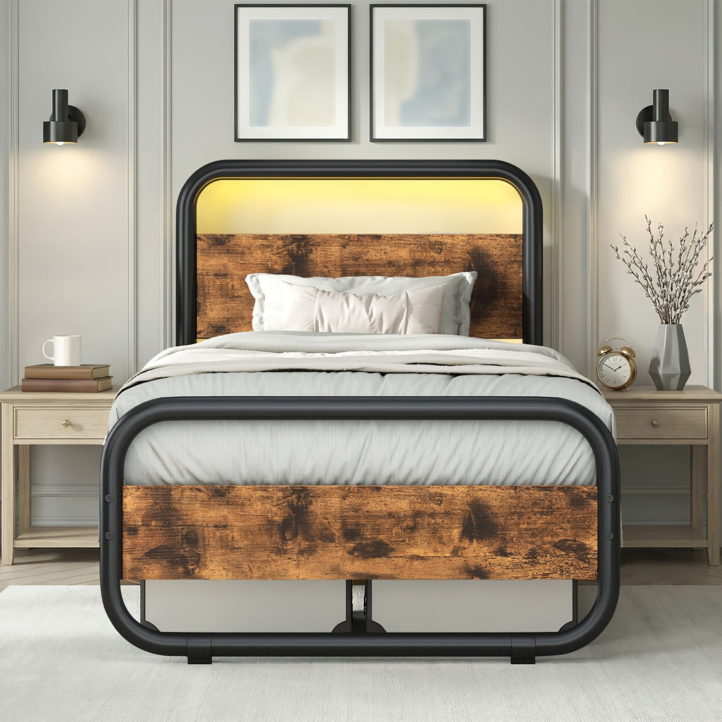 twin full queen king size   grey white bed frame - Temu