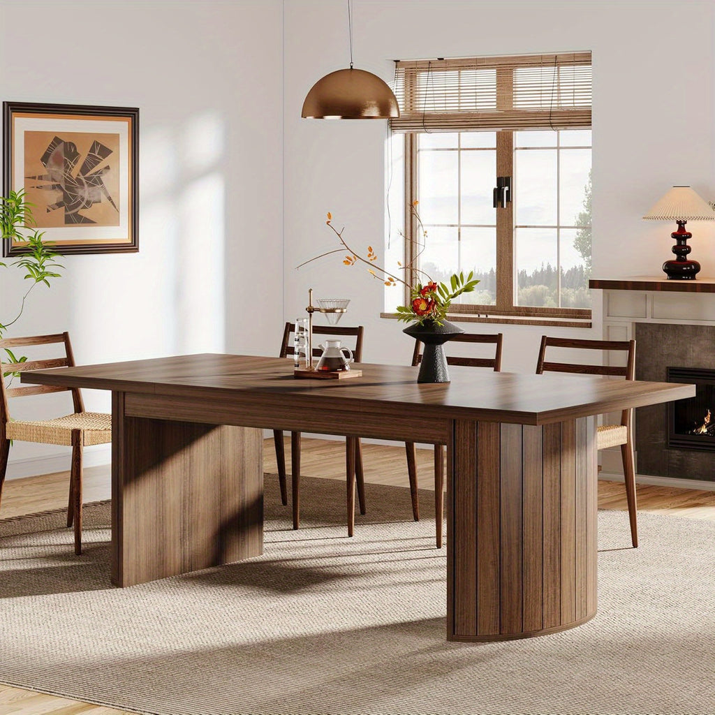 78 7 extra long dining table 6 8 people large farmhouse - Temu