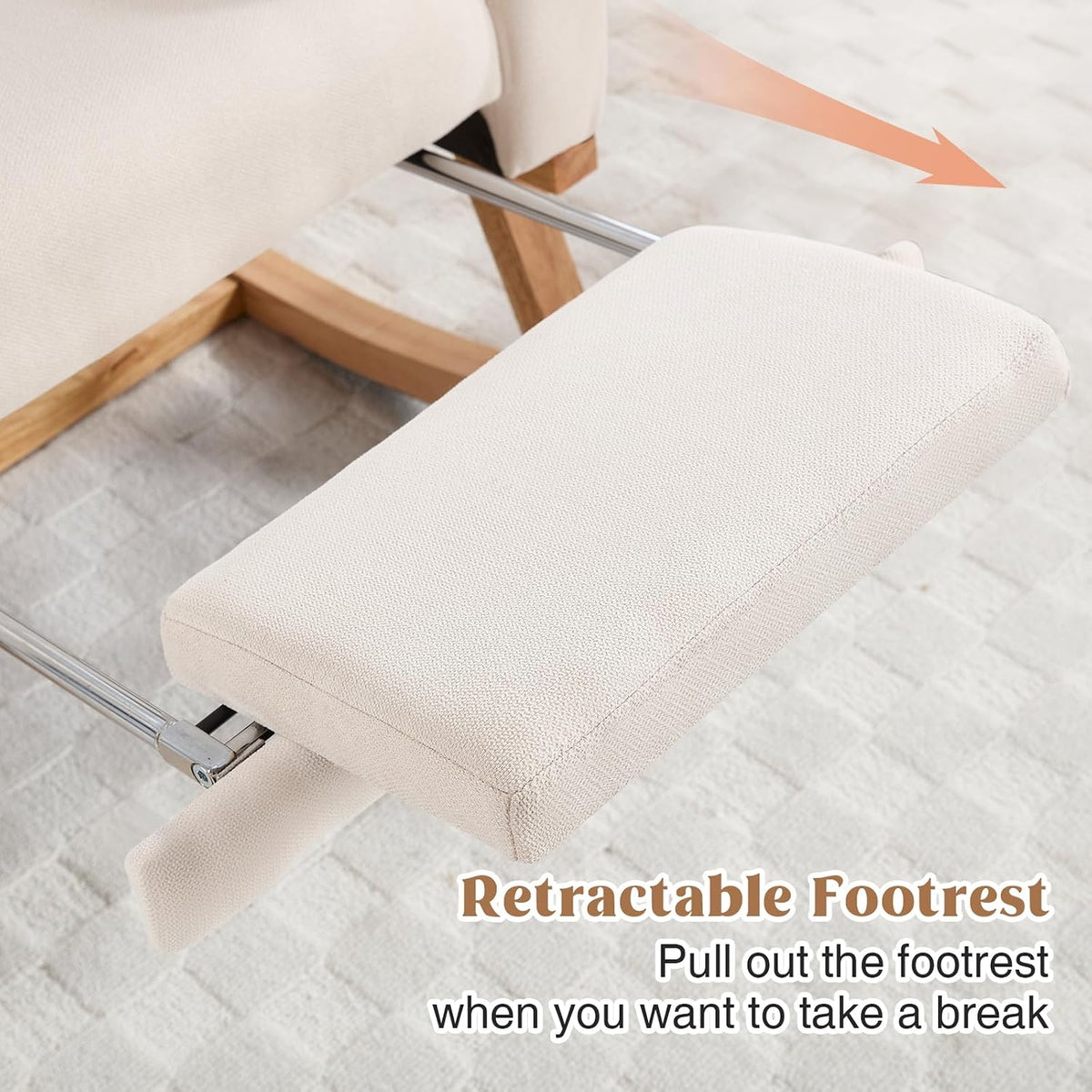 solid wood swivel rocker recliner slow rock mechanism - Temu