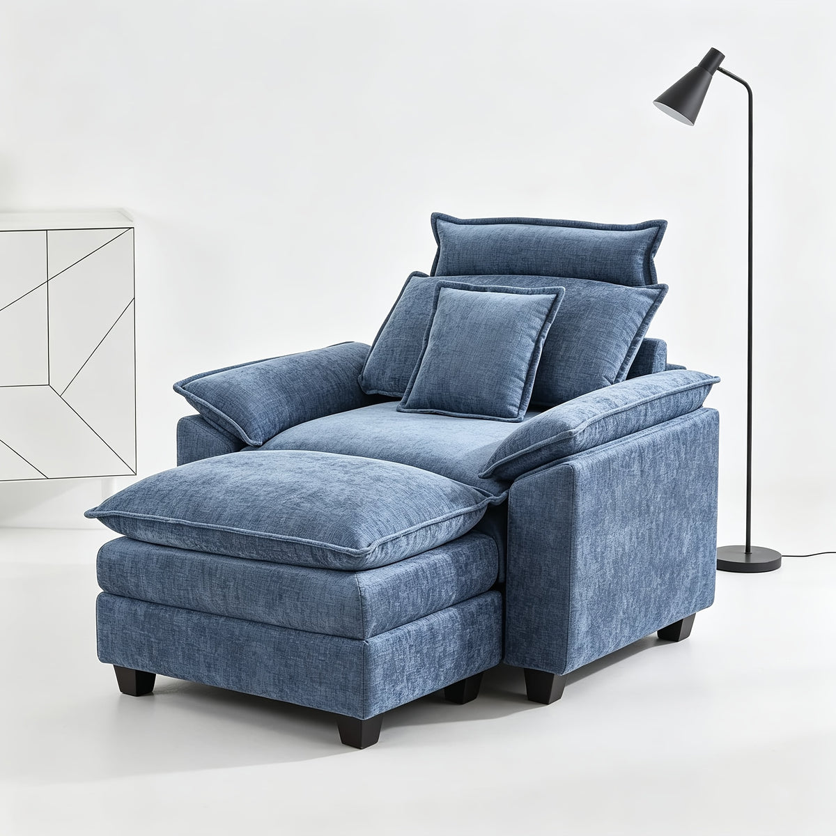 46 inch     oversized chenille accent chair - Temu