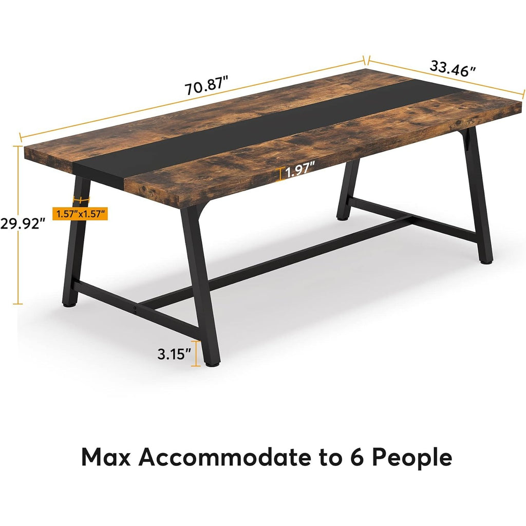 dining   people 70 87 inch rectangular wood kitchen - Temu