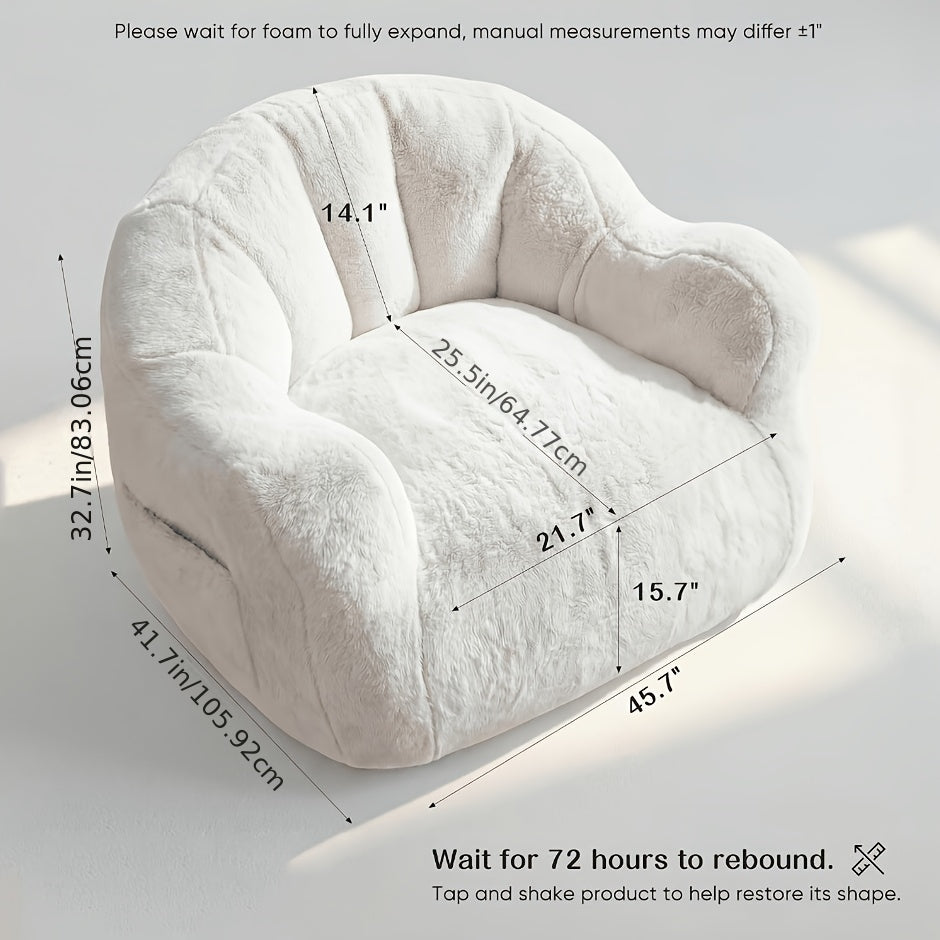 chair floral shaped bean bag single sofa ultra soft - Temu