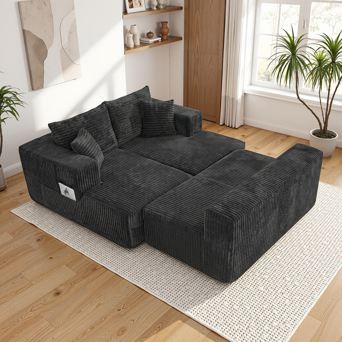 1pc u shaped frameless convertible sofa bed suitable living - Temu