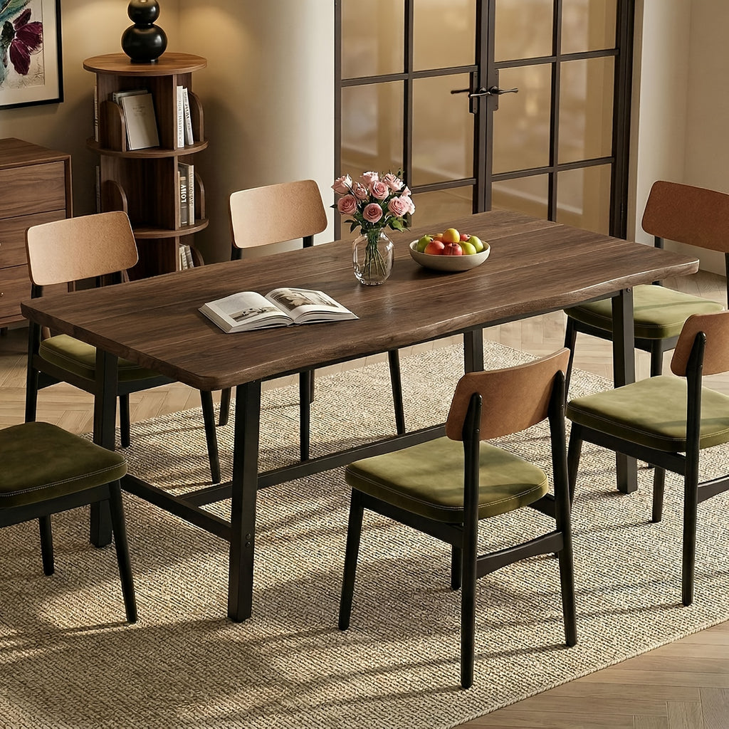 71 farmhouse dining table 6 people rectangular kitchen table - Temu