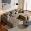 u l shaped corduroy modular sectional sofa bed vacuum - Temu