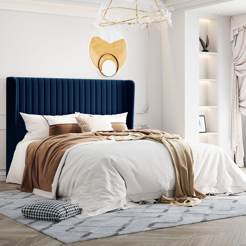full queen king size velvet upholstered bed frame - Temu