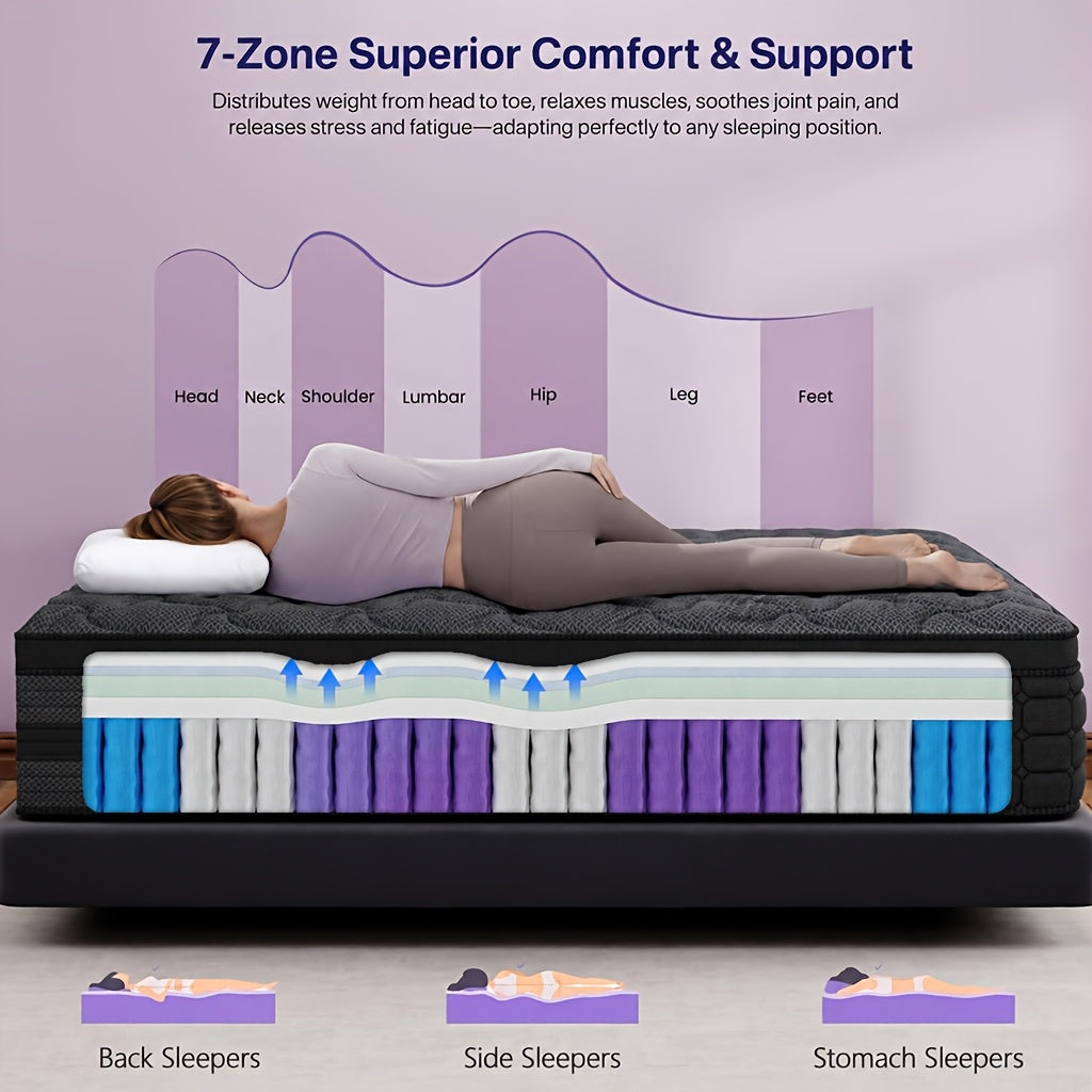 luxurious gel memory foam mattress hypoallergenic medium - Temu
