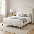 platform bed 51 2 tall wingback upholstered - Temu