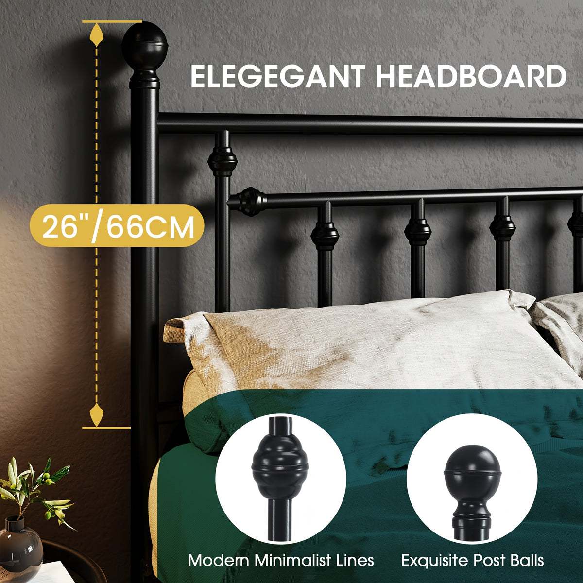 contemporary metal bed frame retro iron style head - Temu