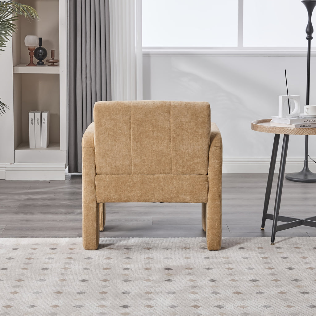 modern chenille single armchair living room bedroom office - Temu