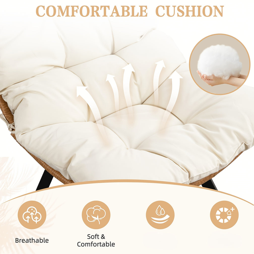 outdoor pe rattan swivel chair 360 degree wicker swivel - Temu