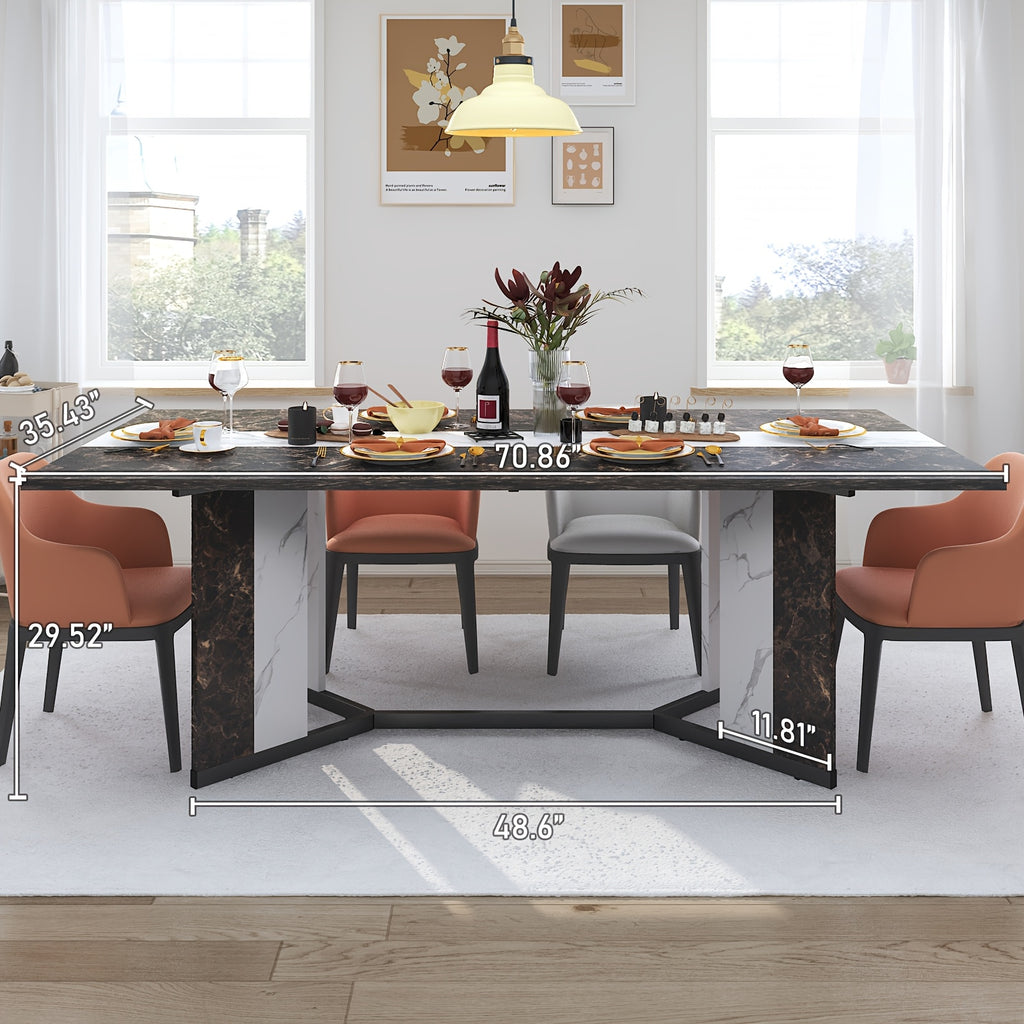 71 rectangle modern dining table office   room - Temu
