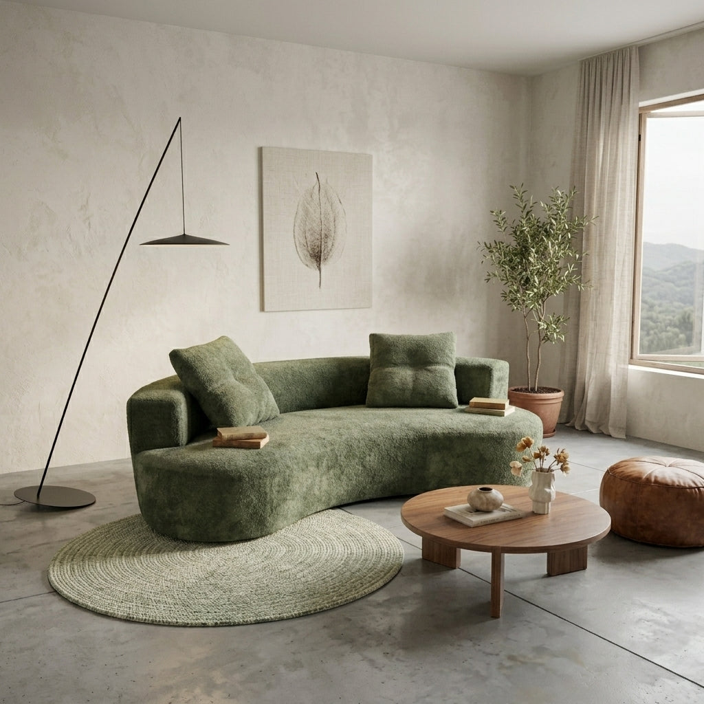 elegant luxurious moon shaped 79 5 3 seater boneless floor - Temu