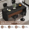67 table set 4 bar stools large kitchen island table modern - Temu
