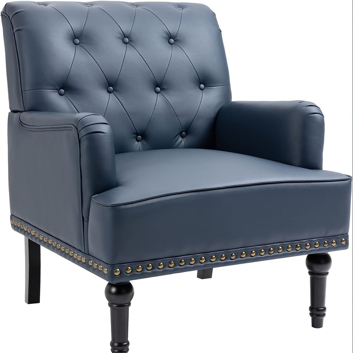 century accent chair faux leather modern armchair - Temu