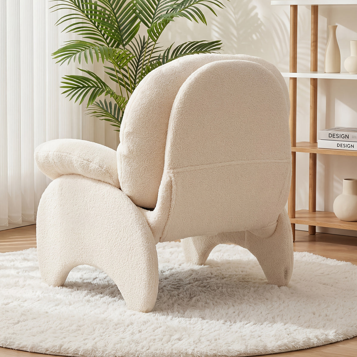 modern accent chair oversized comfy reading chair - Temu