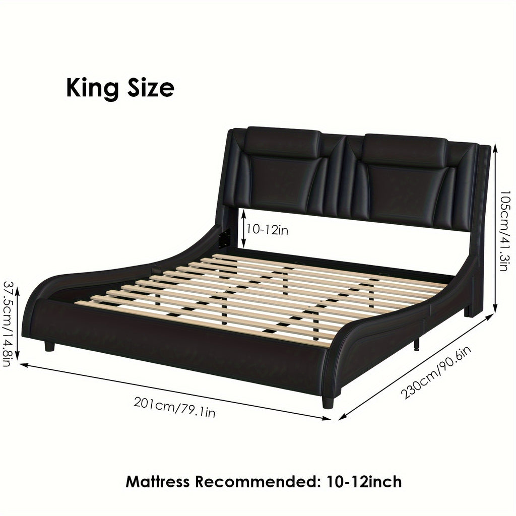 upholstered bed frame   in full queen king sizes - Temu