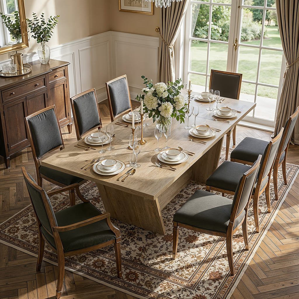 modern 6 8 person table 81 5 wide large rectangular dining - Temu