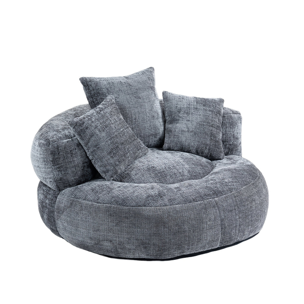 lazy sofa chenille durable   lounger high back bean - Temu