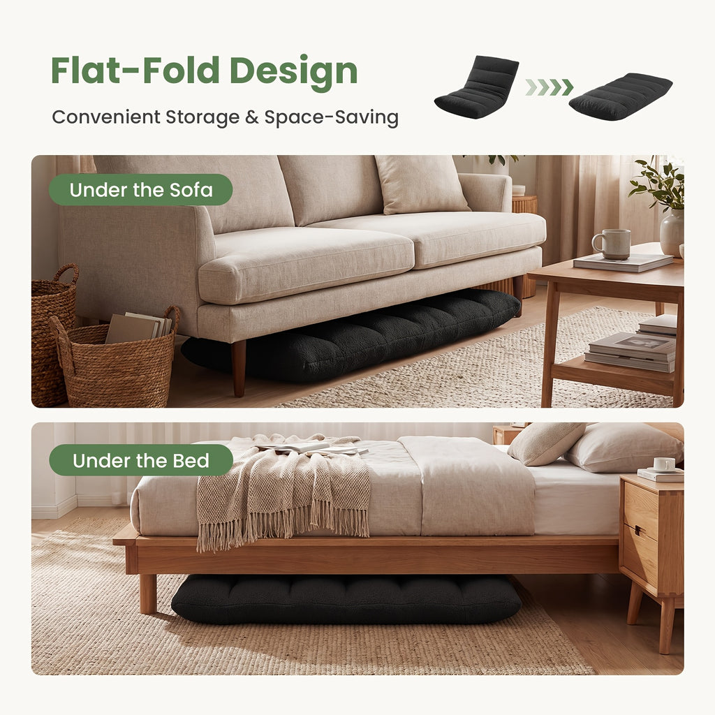 comfortable 14 position folding floor chair padded gaming - Temu