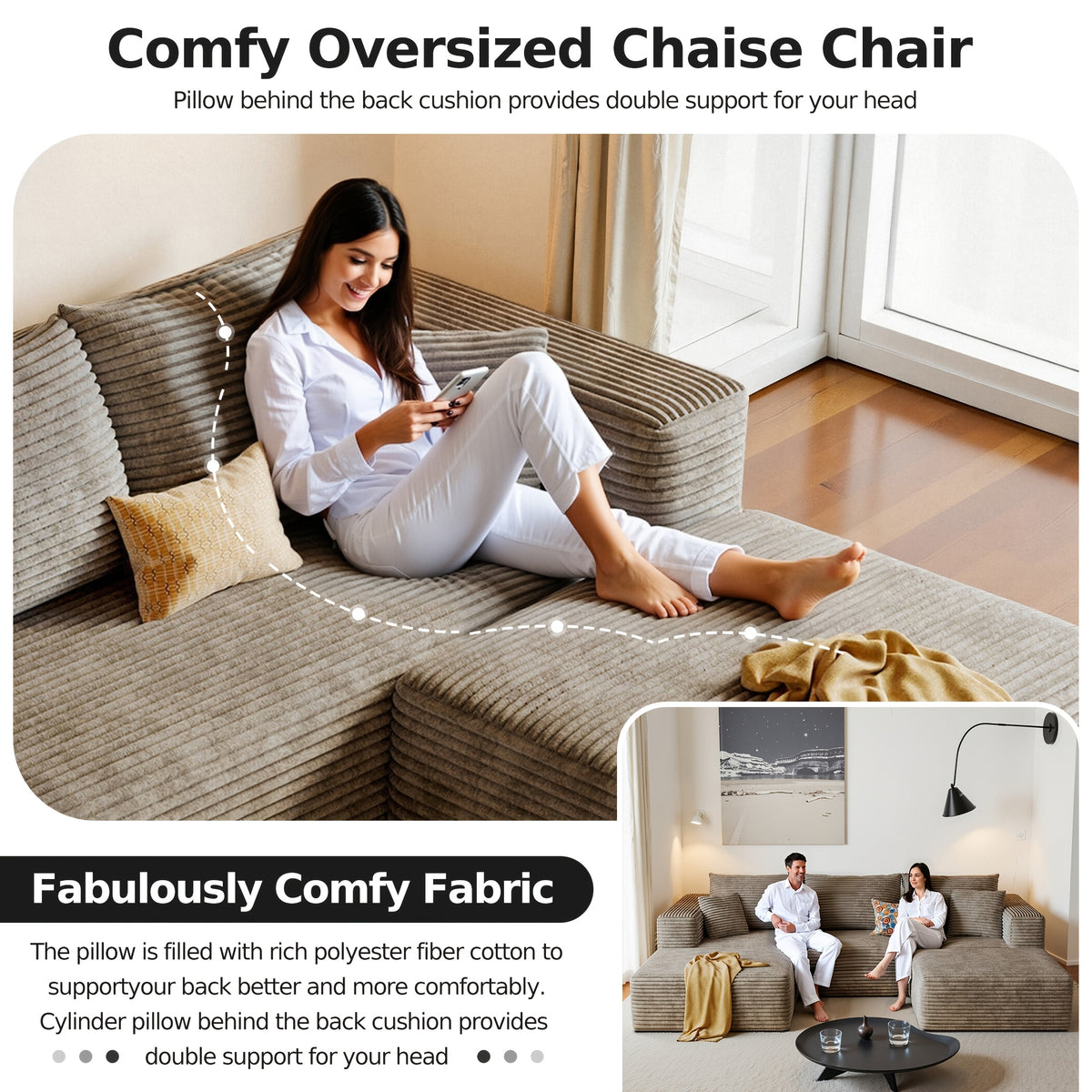 u l shaped corduroy modular sectional sofa bed vacuum - Temu