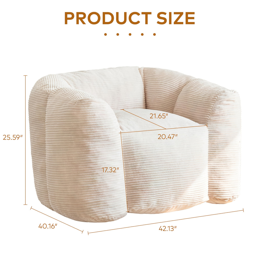 foam bean bag chair suitable living room bedroom dorm - Temu