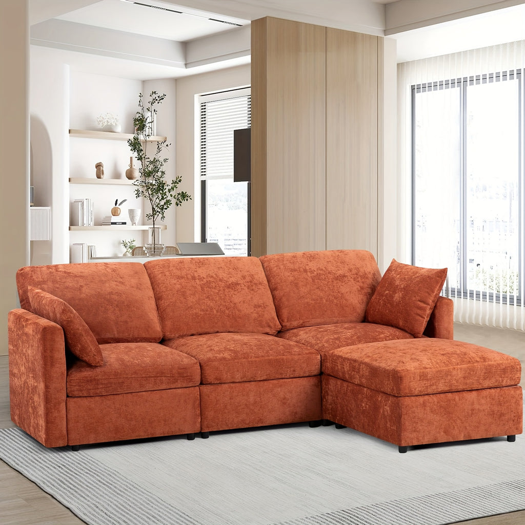 84 inch chenille modular sectional sofa movable - Temu