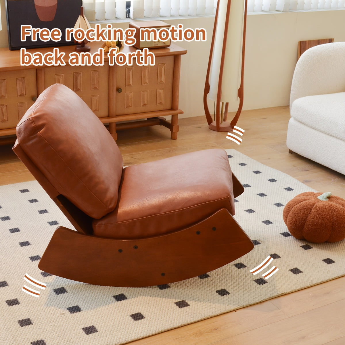 solid wood rocking lazy sofa antique style suitable - Temu
