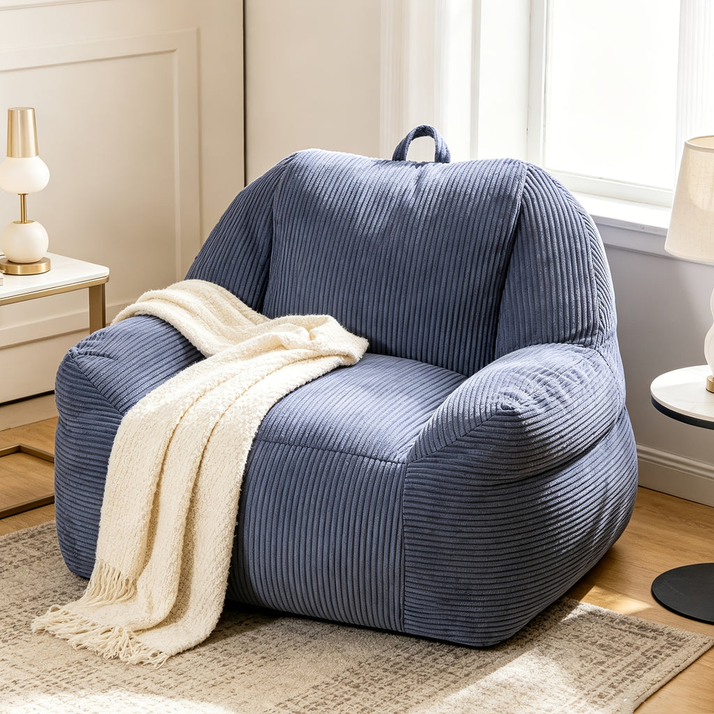 large bean bag chair sofa memory foam filler lounger - Temu