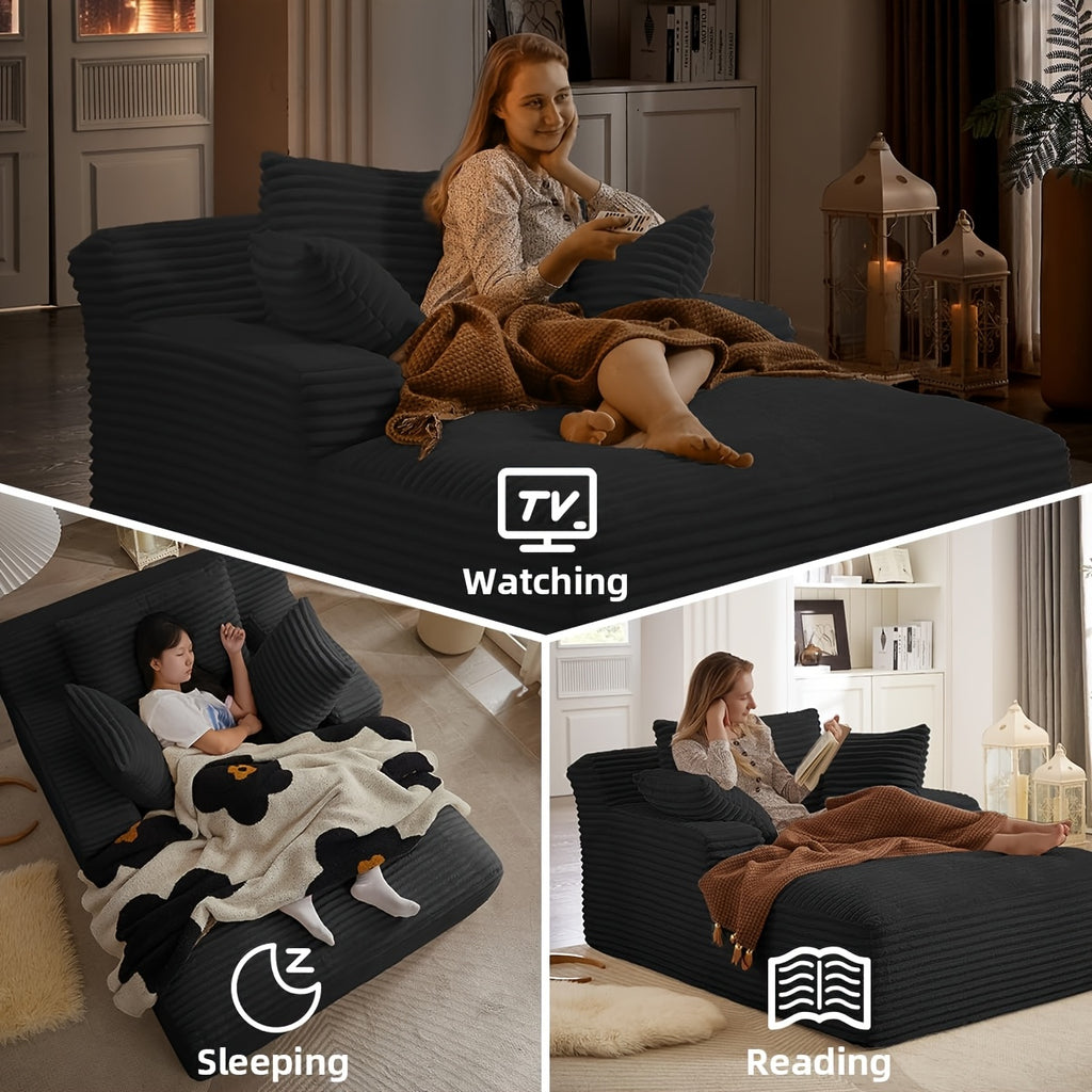 66 1 inch extra large frameless recliner sofa bed indoor - Temu