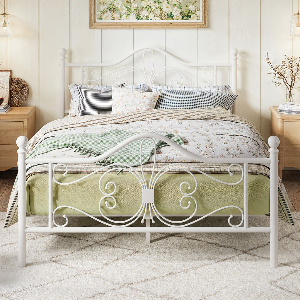 metal bed frame headboard platform bed   - Temu