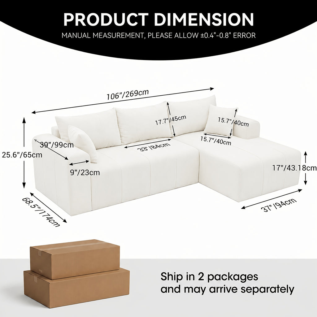 modular sectional sofa l shaped cloud couch boneless couch - Temu