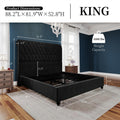 upholstered platform bed frame 52 8 inch sleigh - Temu