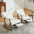 modern corduroy leisure rocking recliner side pocket - Temu