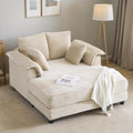 lounge sofa 56 oversized reading sofa corduroy chaise - Temu