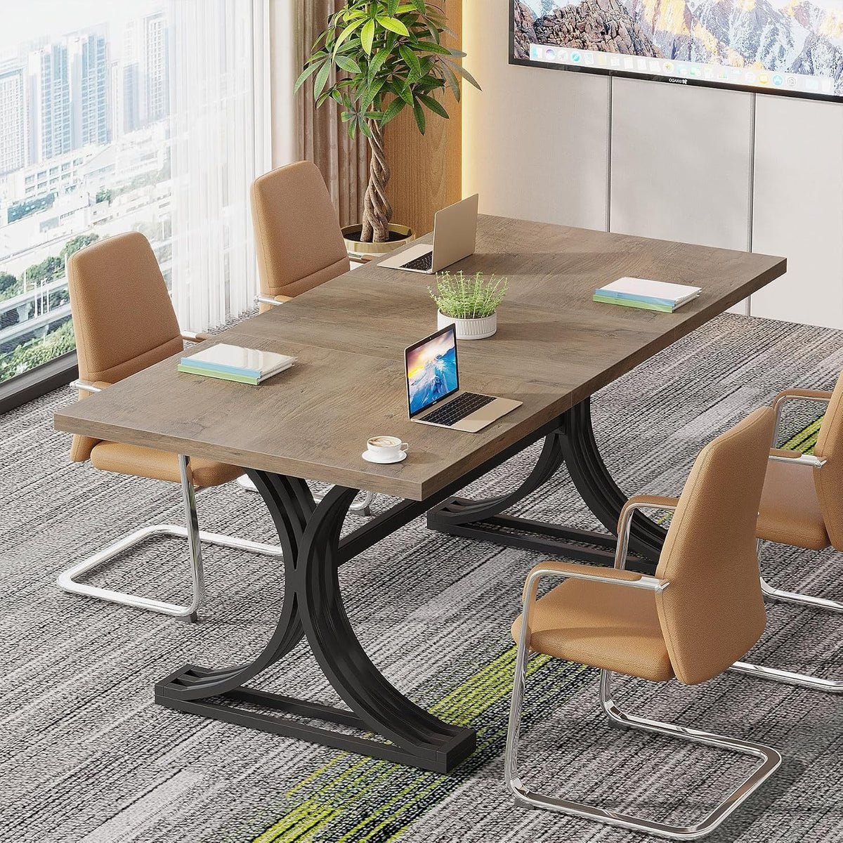 63 inch rectangular dining table 4 6 kitchen tables modern - Temu