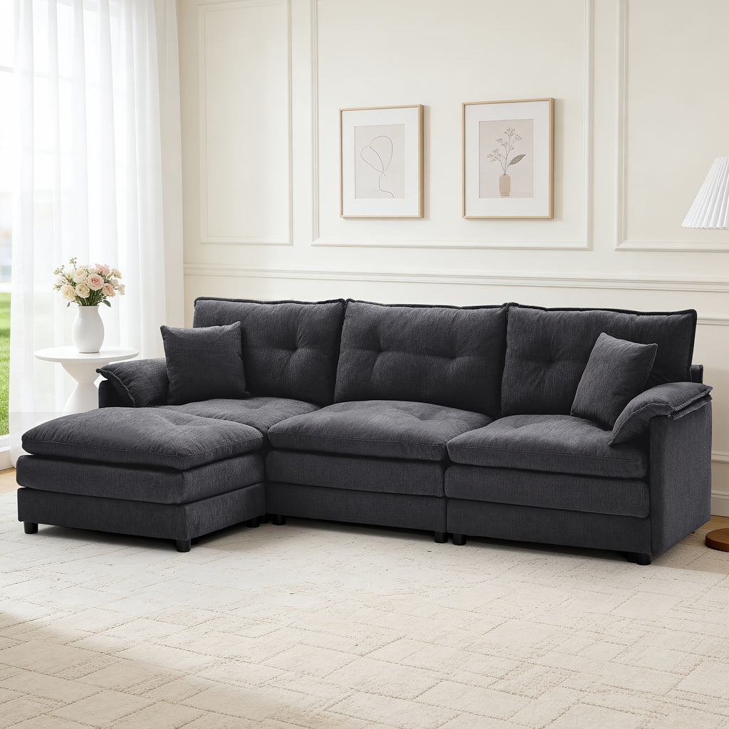 100 inch modern l shaped modular sectional sofa bed movable - Temu